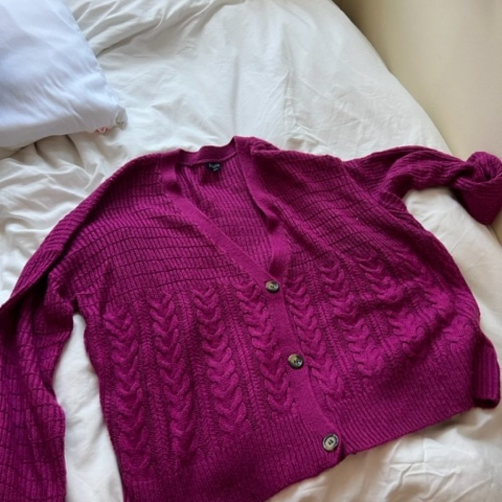 Dark pink Splendid cardigan